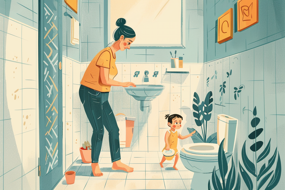 potty training tips, public toilets for toddlers, LooREADY toilet seat covers, hygienic potty training, parenting tips, toddler independence, eco-friendly toilet covers, public restroom safety for kids