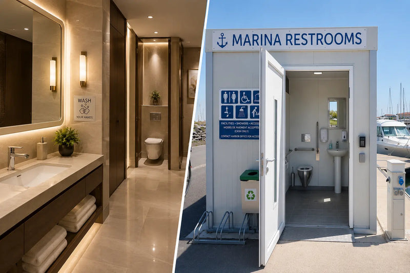 Marina vs Hotel Bathrooms: Why Restroom Hygiene Requirements Are Completely Different?