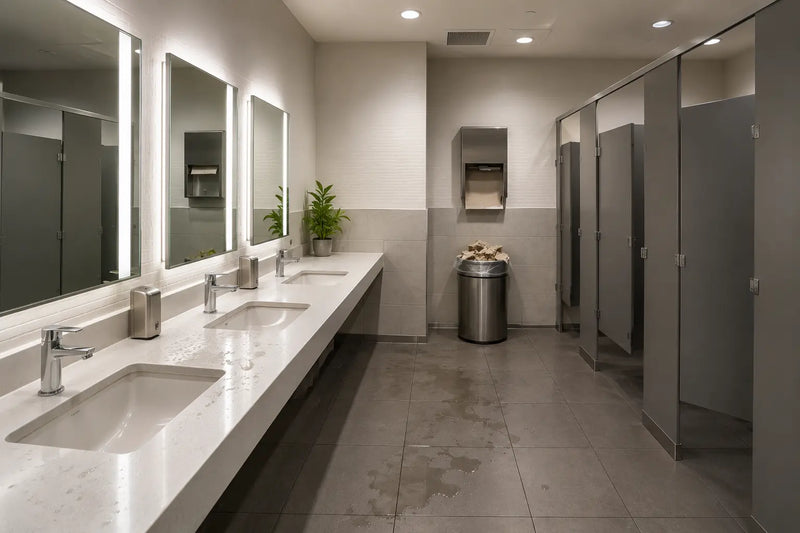 10 Public Restroom Design Mistakes That Make Bathrooms Feel Dirty