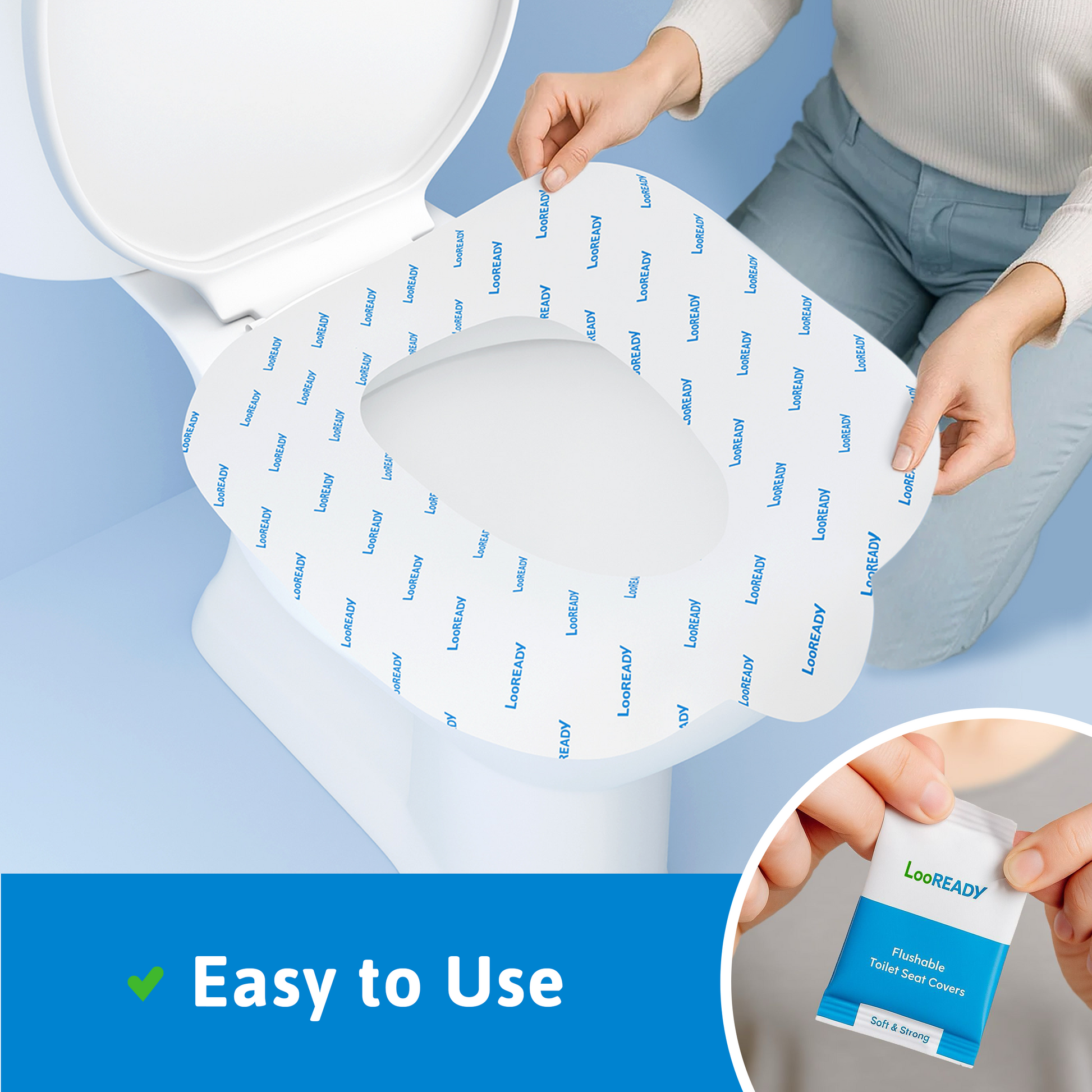 LooREADY Regular Toilet Seat Cover – Easy to Use